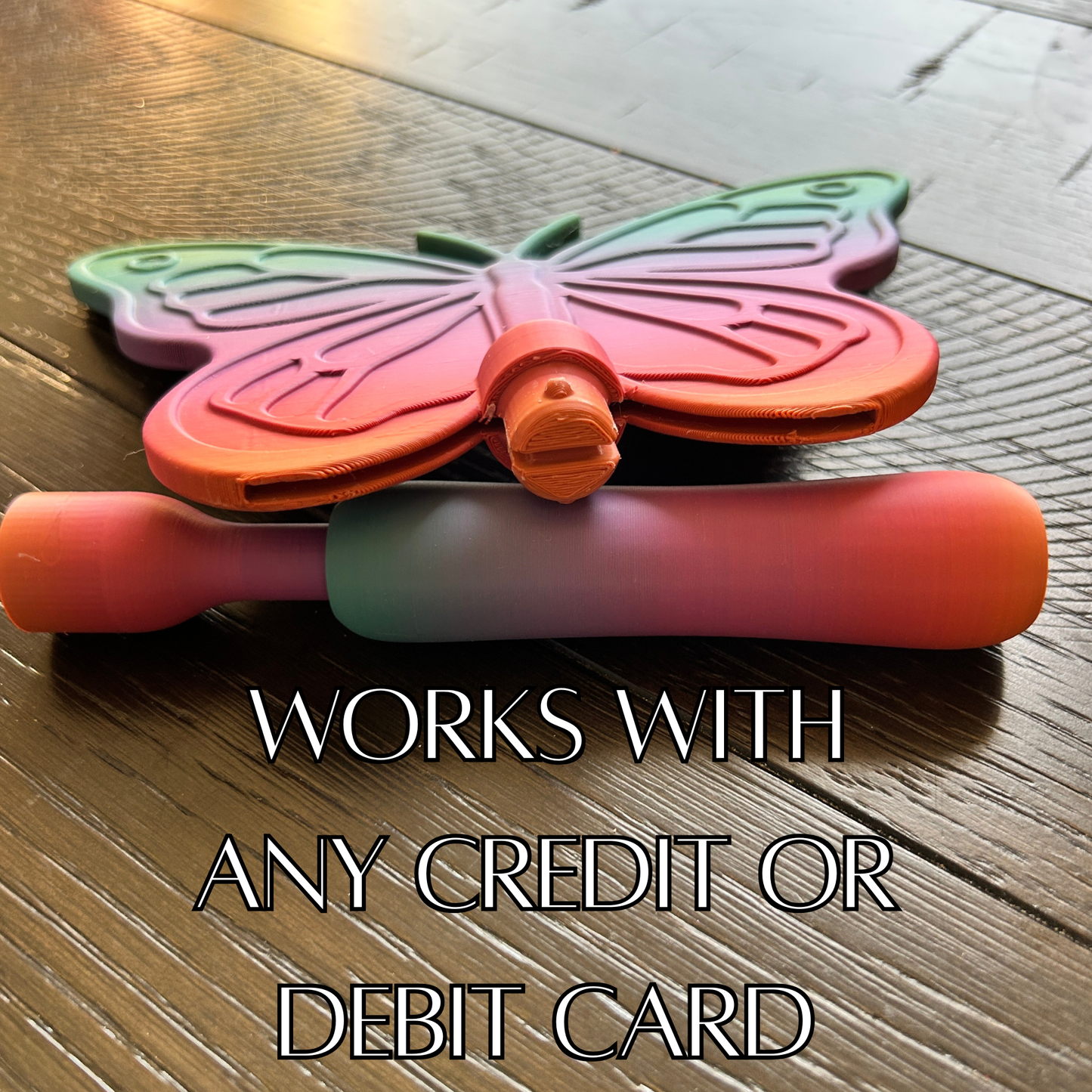 Tap to Pay Butterfly Wand - 3D Printed Credit Card Holder