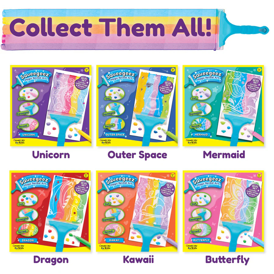 Squeegeez Magic Reveal Art Kawaii