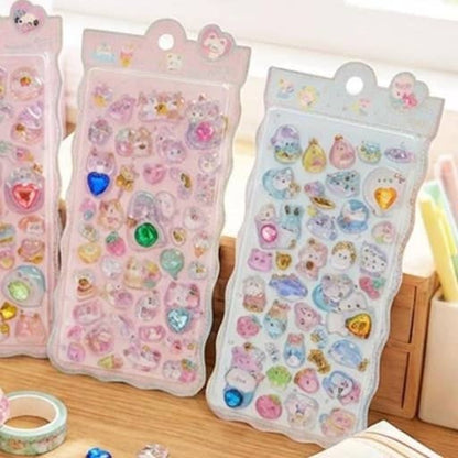 Candy Gem Jelly Deco Sticker – 3D Kawaii Phone Deco Stickers