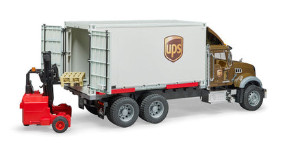 Mack Granite UPS Logistics Truck with Truck-Mounted Forklift