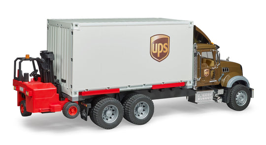 Mack Granite UPS Logistics Truck with Truck-Mounted Forklift