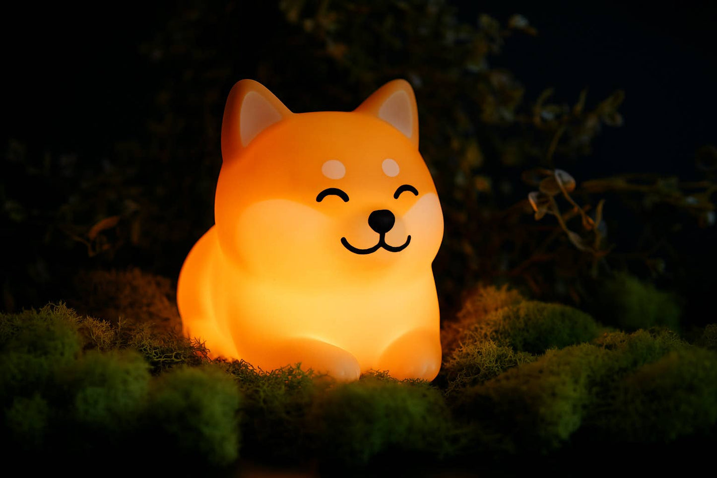 Mushi Ambient Dog Night Light - Squishy Silicone USB-C