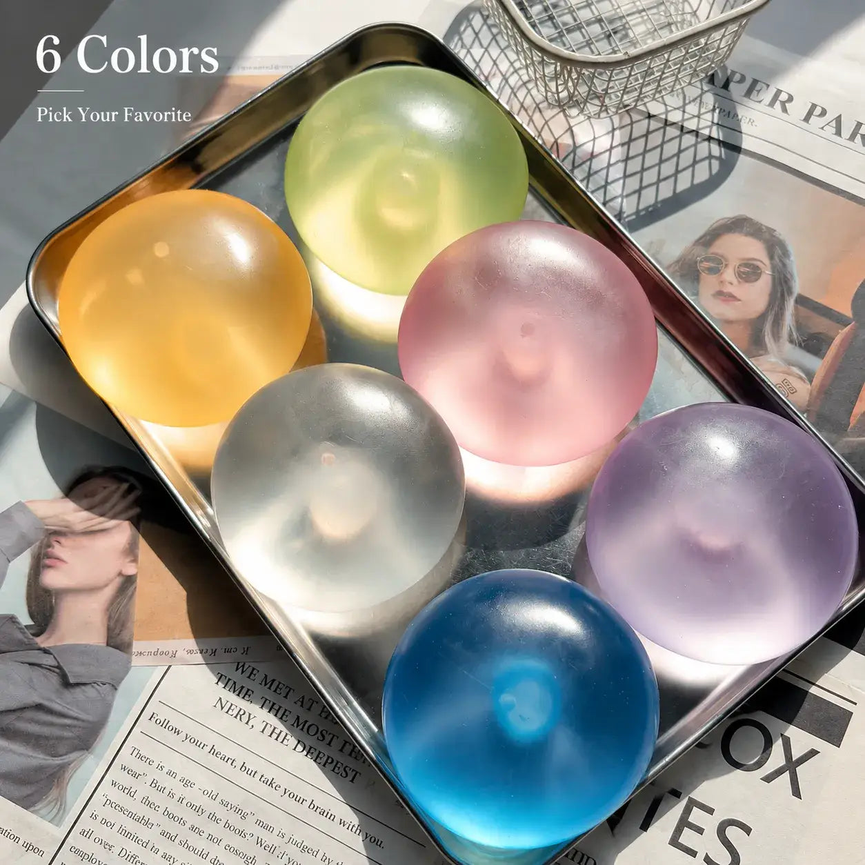Coco Jelly Squishy Stress Ball – Moldable Sensory Toy