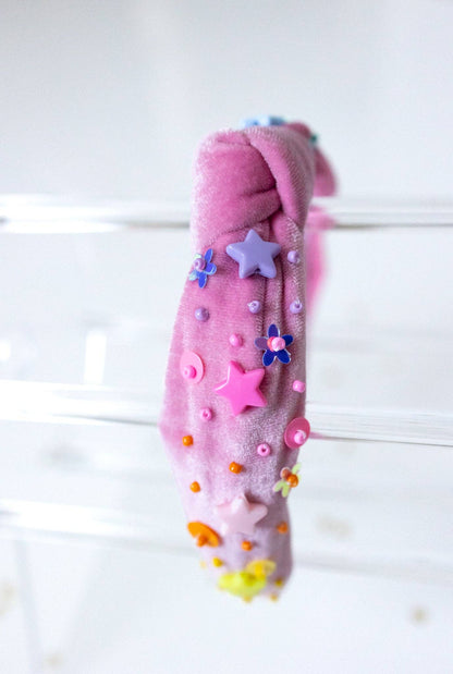 Beaded Headband - Happy Hues