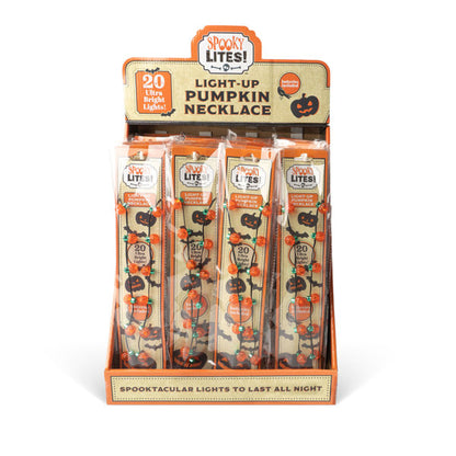 Lotsa LITES! Light-Up Pumpkin Necklace