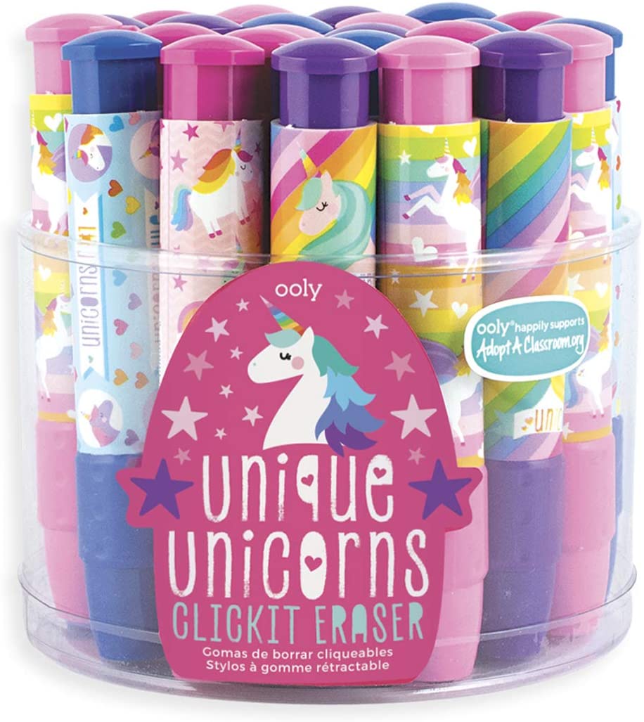 Unicorn Click IT Erasers