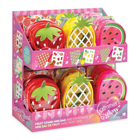Glimmer & Glow Fruit Stand Mini Bag And Stationary Set