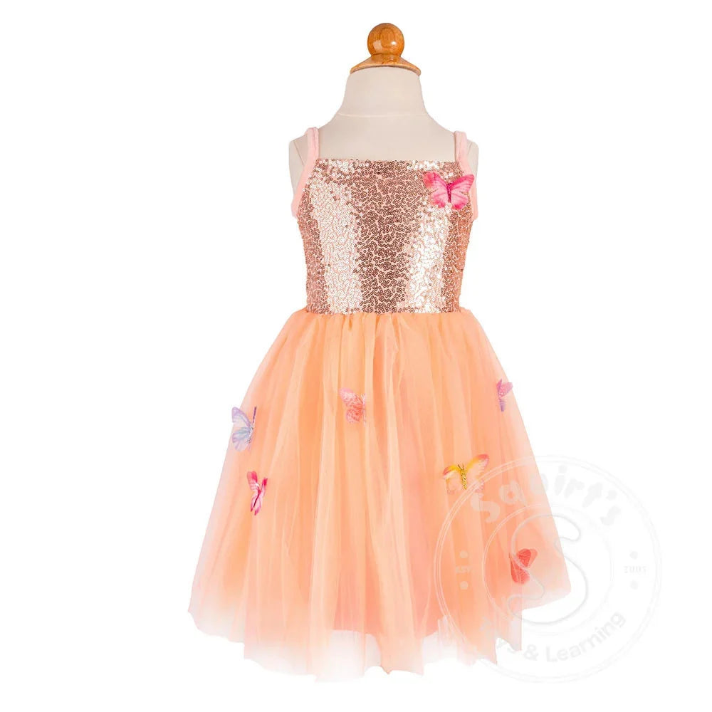 Butterfly Bliss Dress Peach 5/6