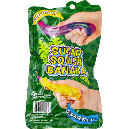 Squish Glitter Sugar Banana