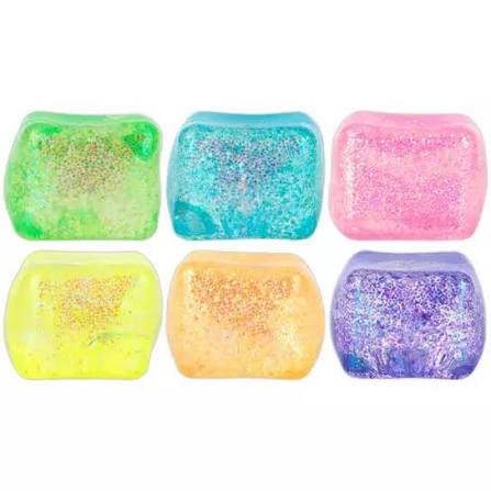 Pookie Squish Glitter Cubes