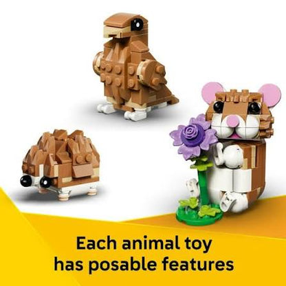 LEGO Cute Hamster with a flower