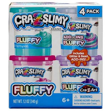 Slimy Glitter 4 Ct