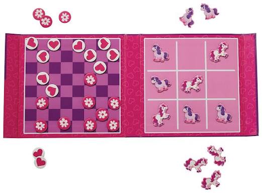 Unicorn Tic Tac Toe & Checkers Magnetic games