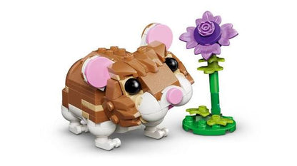 LEGO Cute Hamster with a flower
