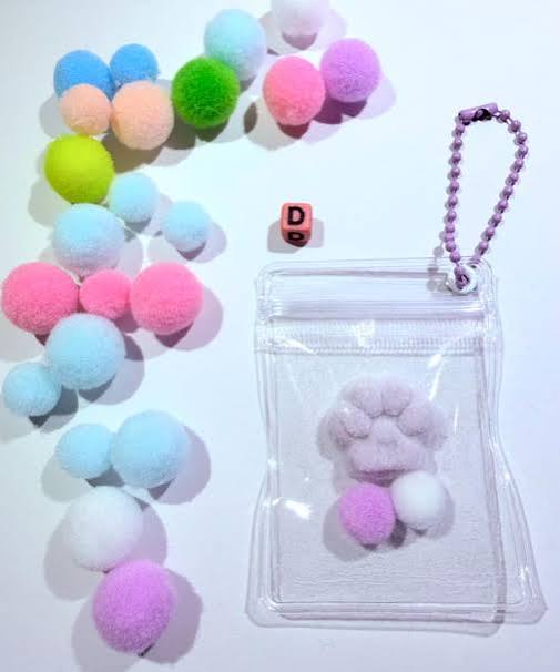 Mini Squishy Paw Bag Clip