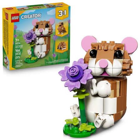 LEGO Cute Hamster with a flower