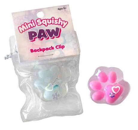 Mini Squishy Paw Bag Clip