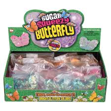 Butterfly Squeezy Sugar Fidget Kids Toys- Assorted
