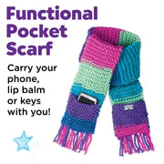 Learn to Knit Pockt Scarf
