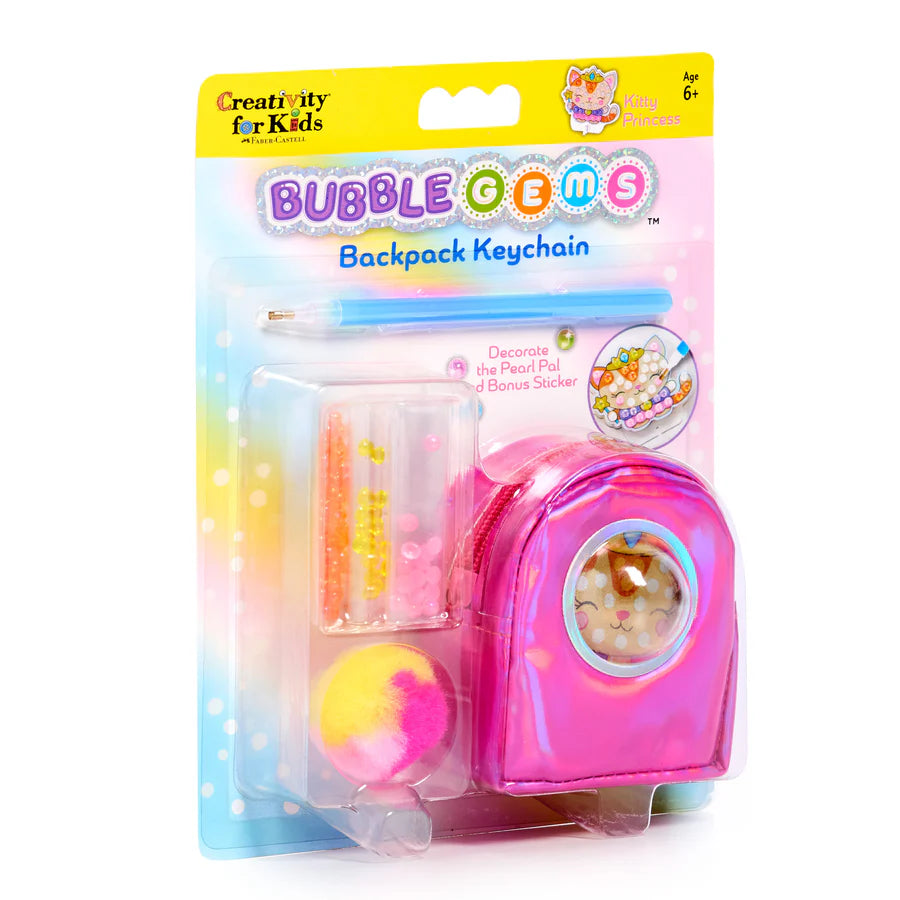 Bubble Gems™ Backpack Keychain Kitty Princess