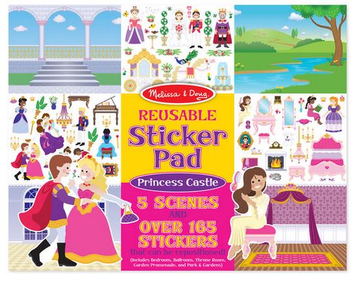 Sticker Pad Princess Cast