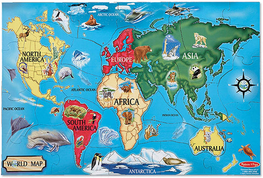 World Map Floor Puzzle