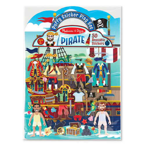 Pirate Puffy Stickers