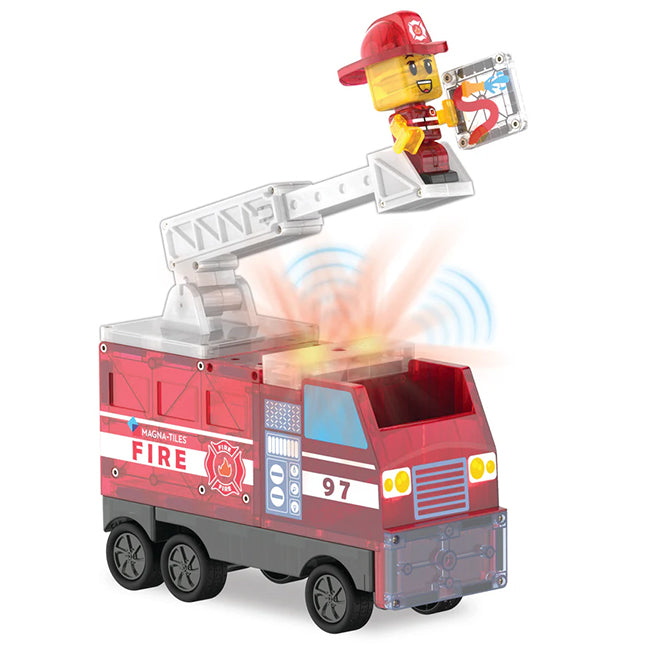 Magnatiles Fire Station 50 piece Set