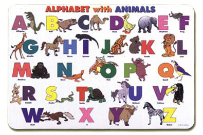 Abc/Animals Placemat