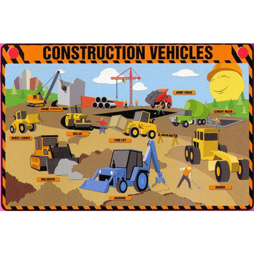 Const Vehicles Placemat