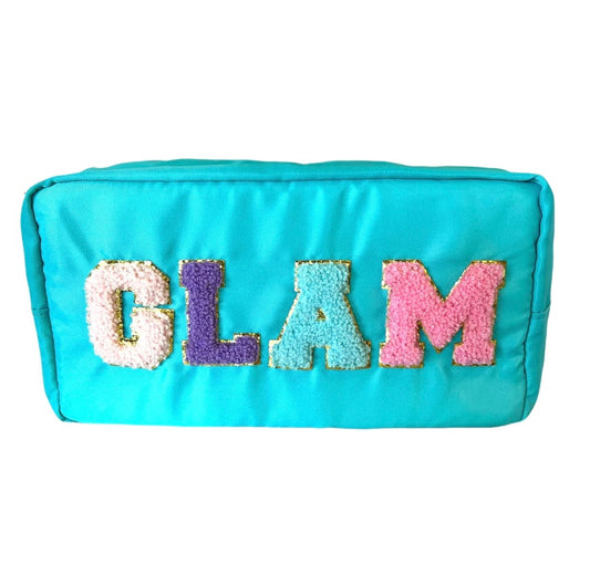 Blue Glam Nylon Cosmetic