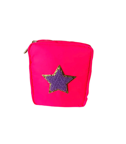 Pink Star Accessory Bag