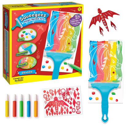 Squeegeez Magic Reveal Art Dragon