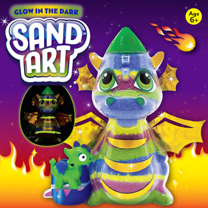 Dragon Glow in the Dark Sand Art