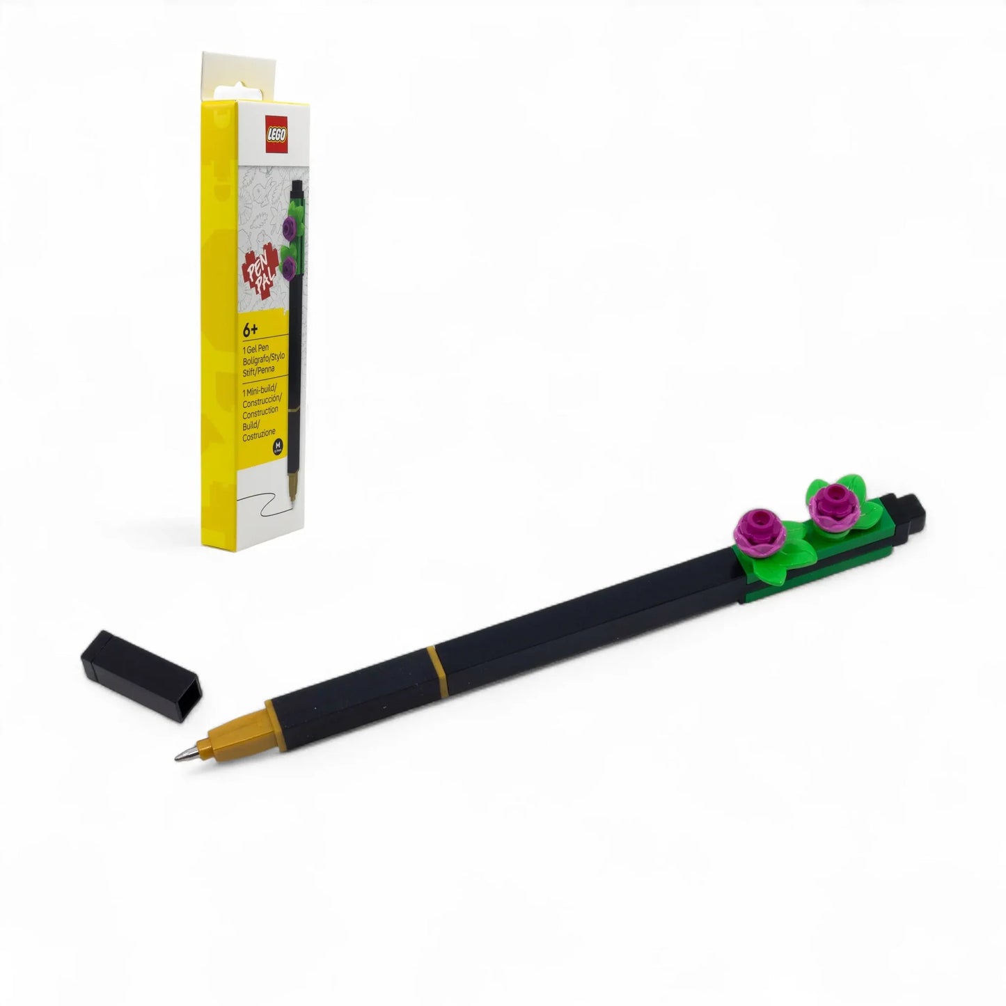 LEGO Pen Pal Gel Pen with Building Toy Botanicals Bright Purple
