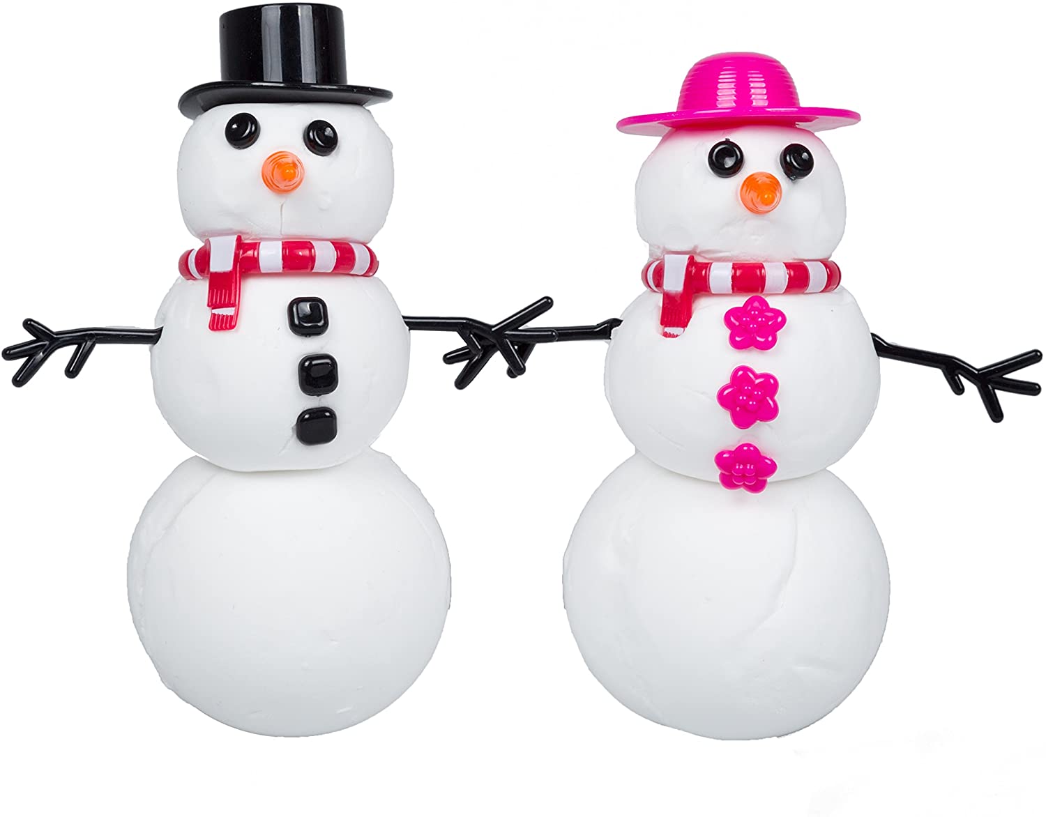 Mr. and Mrs. Snowman Bucket of Floof