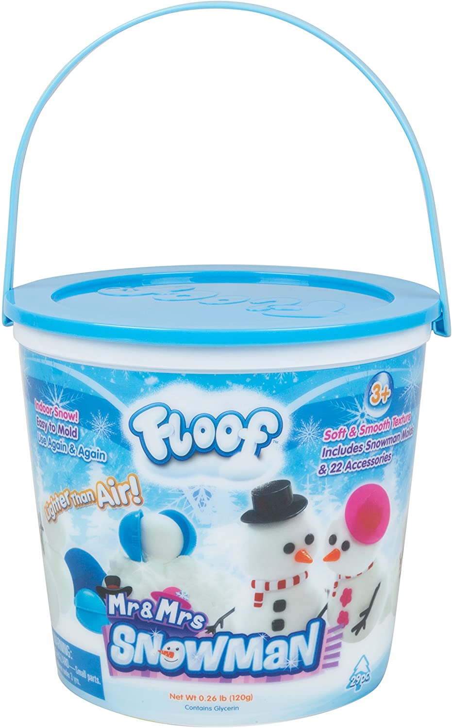 Mr. and Mrs. Snowman Bucket of Floof