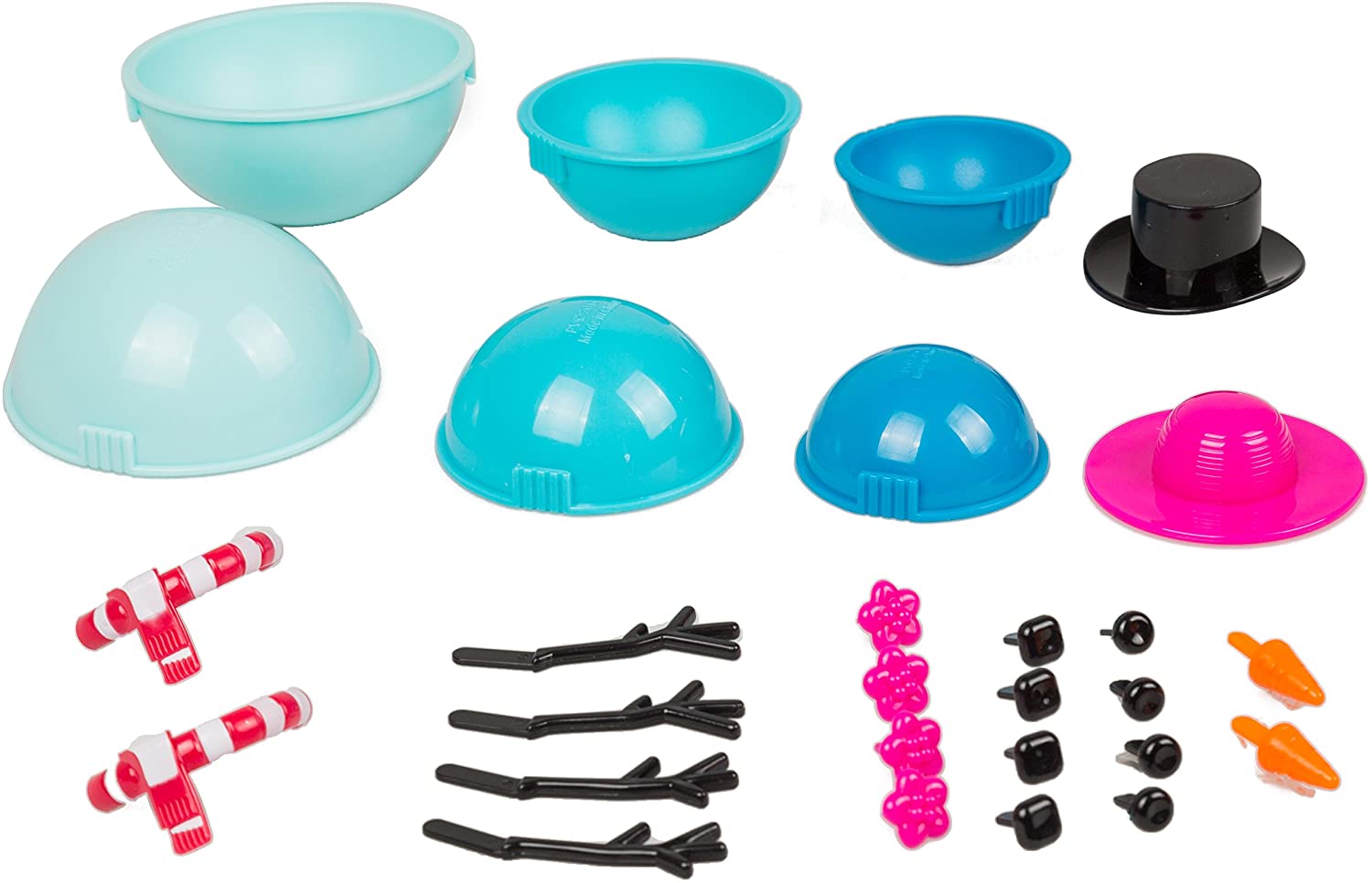 Mr. and Mrs. Snowman Bucket of Floof