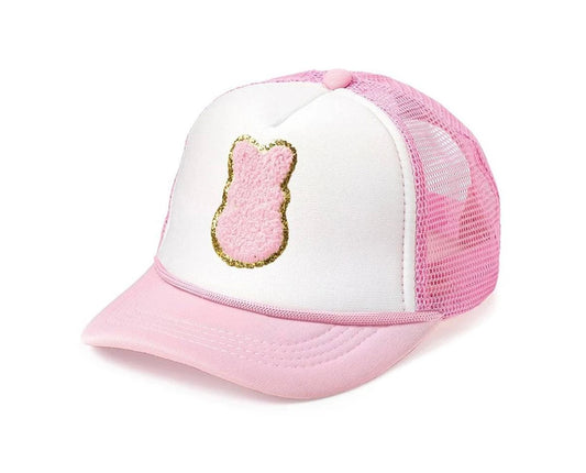 Girl Bunny Patch Hat Pink