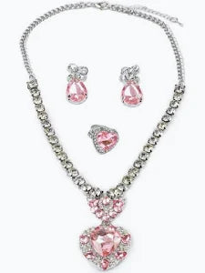 The Marilyn 4pc Pink/Silver