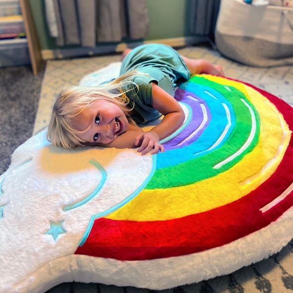 Rainbow Cloud Flr Cushion-1