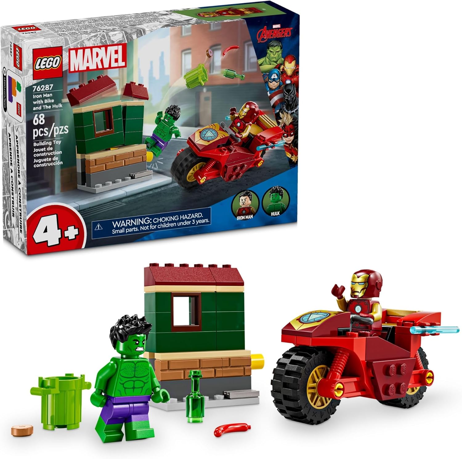 Iron Man W/Bike & Hulk