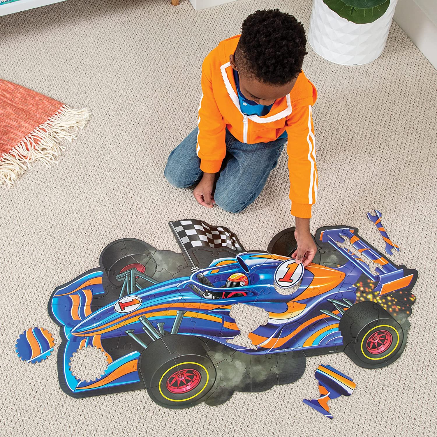 Floor Puzzle Racecar
