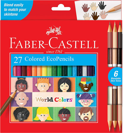 27 Colored Ecopencils