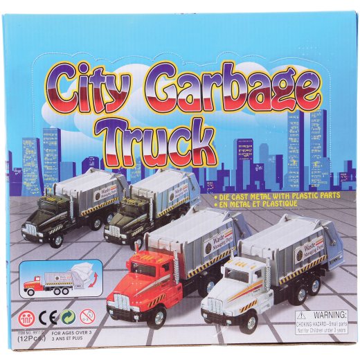 City Garbage Truck Metal