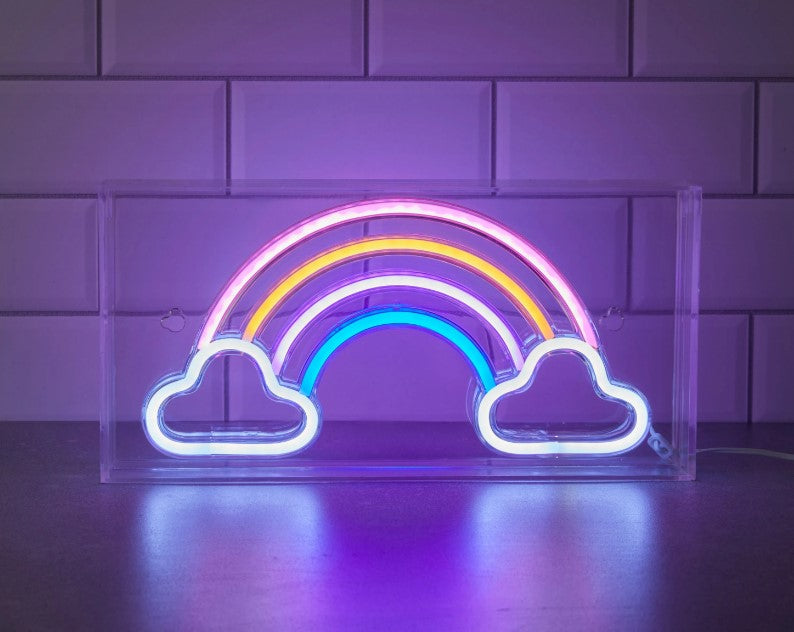 Neon Art Wall Rainbow