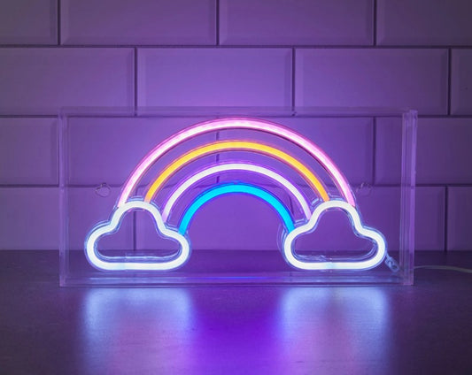 Neon Art Wall Rainbow