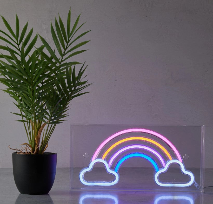 Neon Art Wall Rainbow