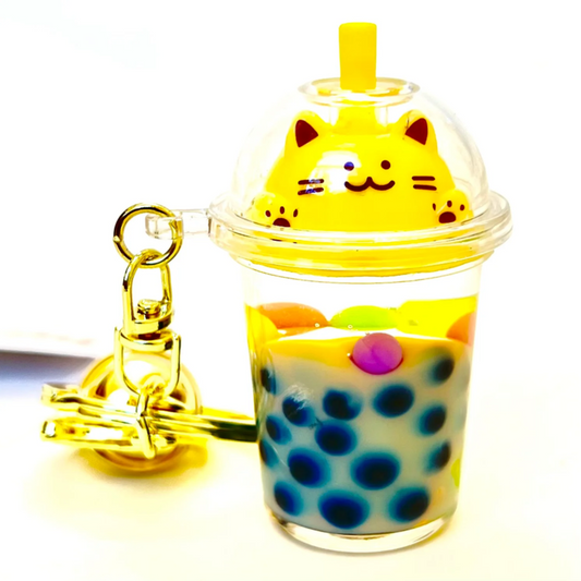 Pastel Cat Boba Charm-1