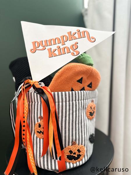 Pumpkin Beads Halloween Bucket